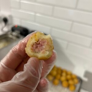Ham & Cheese Ball Snack